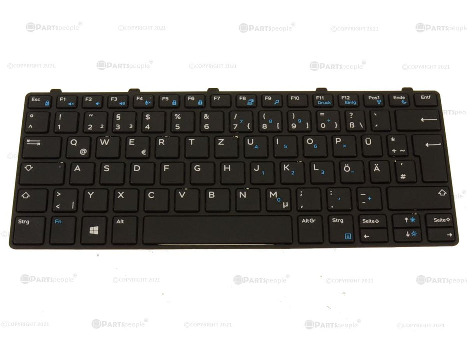 Refurbished German Dell OEM Latitude 3180 3189 3380 Laptop Keyboard GER WH9TP