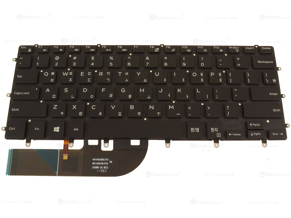 Refurbished Korean Dell OEM XPS 9550 Inspiron 7558 7568 Keyboard  Backlight WMKX8