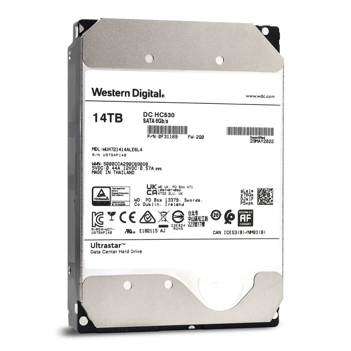 New Western Digital Ultrastar DC HC530 WUH721414ALE6L4 0F31169 14TB 7.2K RPM SATA 6Gb/s 512e 3.5in Hard Drive