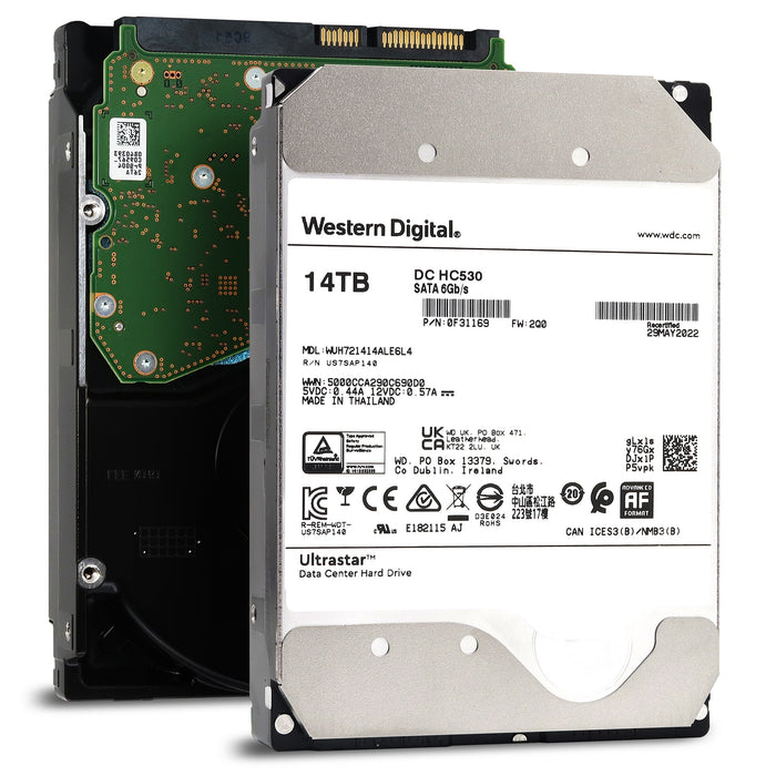 New Western Digital Ultrastar DC HC530 WUH721414ALE6L4 0F31169 14TB 7.2K RPM SATA 6Gb/s 512e 3.5in Hard Drive
