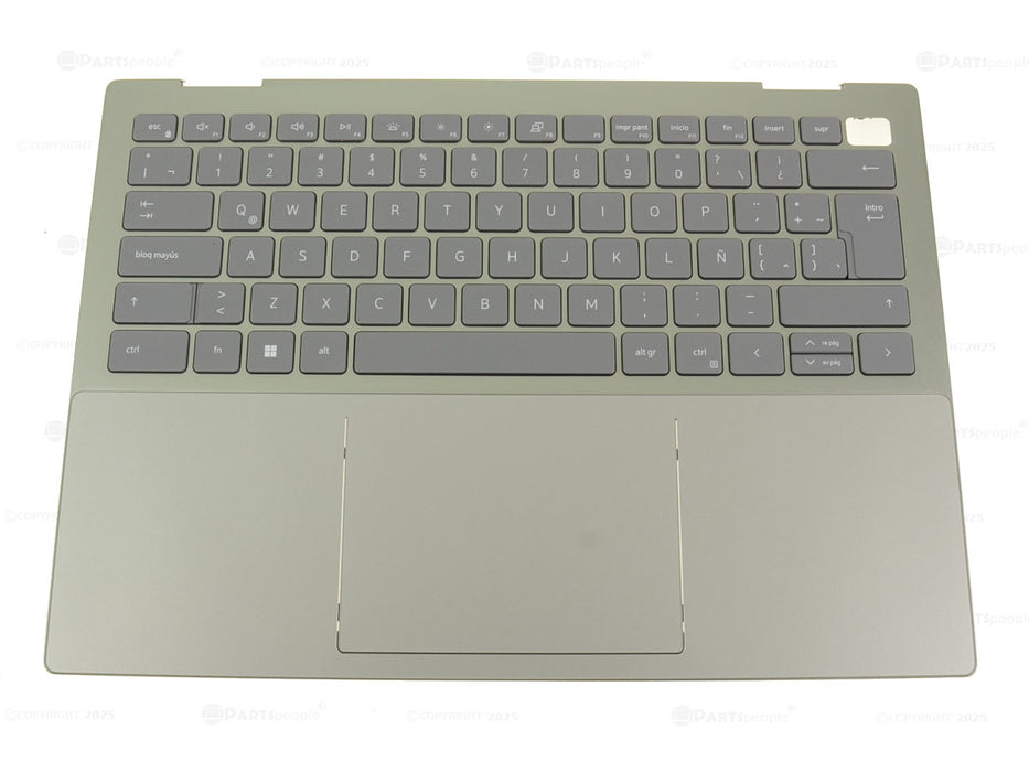 New Spanish Dell OEM Inspiron 7425 2-in-1 Backlit Keyboard Palmrest Touchpad Assembly X0Y79