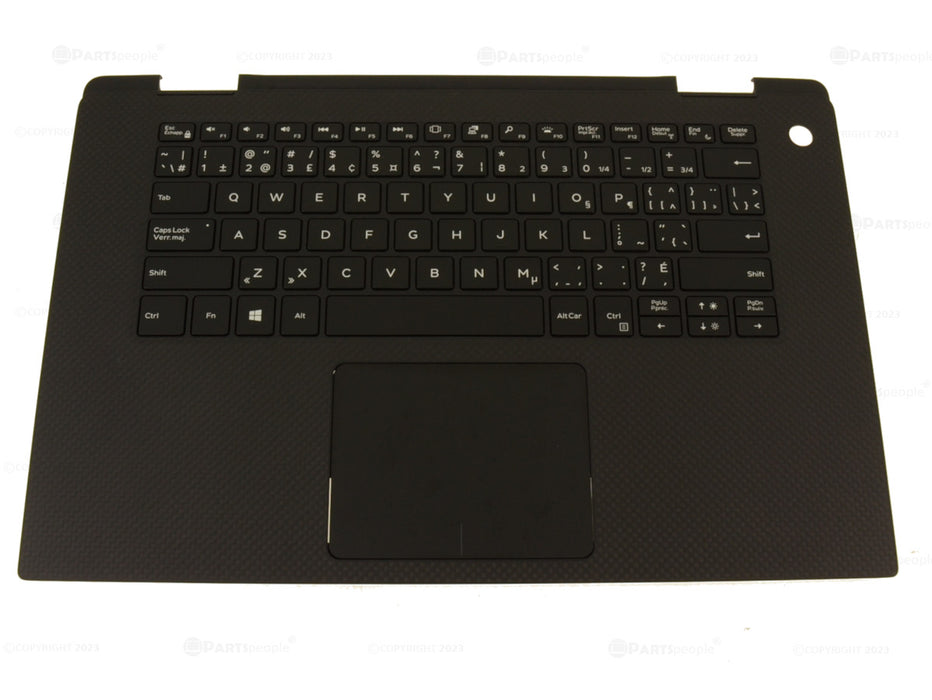 New French English Dell OEM XPS 9575 Precision 5530 2-in-1 French English Keyboard Palmrest Touchpad Assembly X3NCN