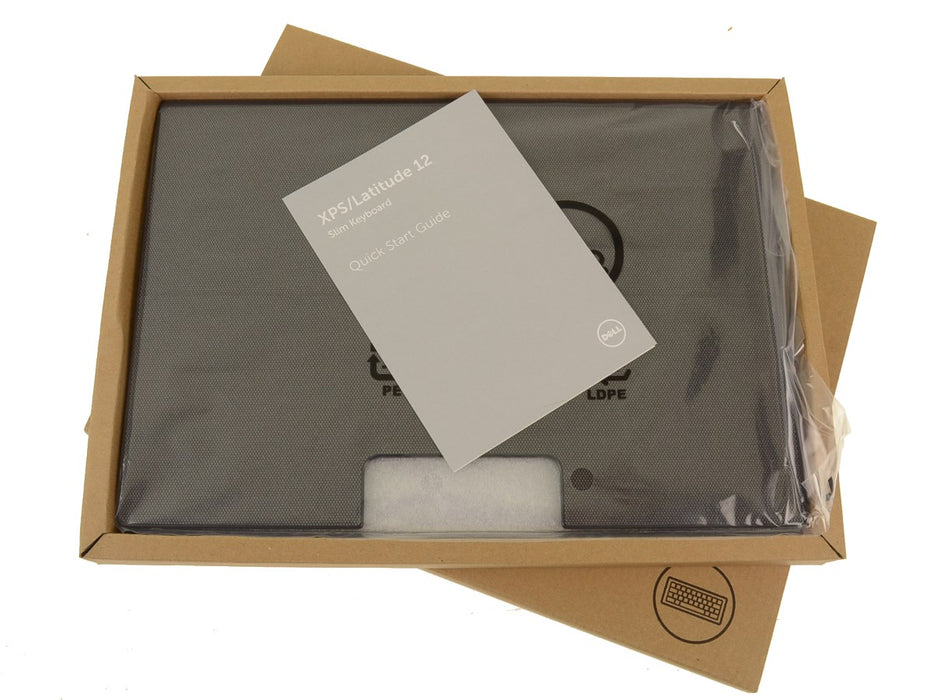 New Dell OEM Latitude 7275 XPS 9250 Tablet Mobile Keyboard Dock Folio XD6CK