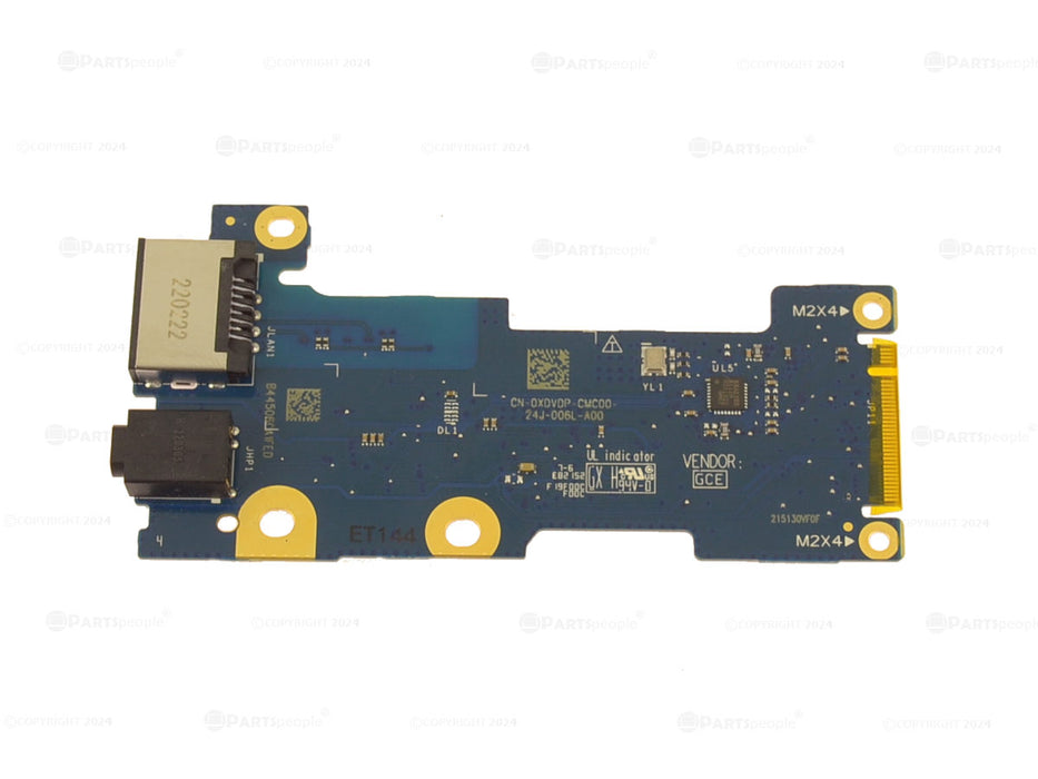 New OEM Alienware m15 R7 AMD Audio Port LAN RJ-45 IO Circuit Board Left Side IO XDVDP