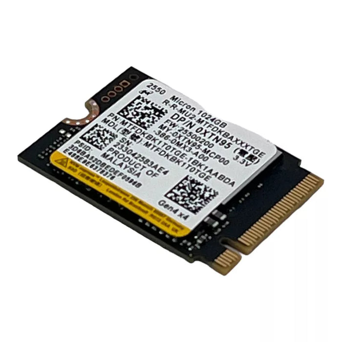 New Dell XTN95 0XTN95 SSD 1024Gb 2550 Nvme Gen4X4 3.3V Solid State Drive MTFDKBK1T0TGE - LaptopParts.ca