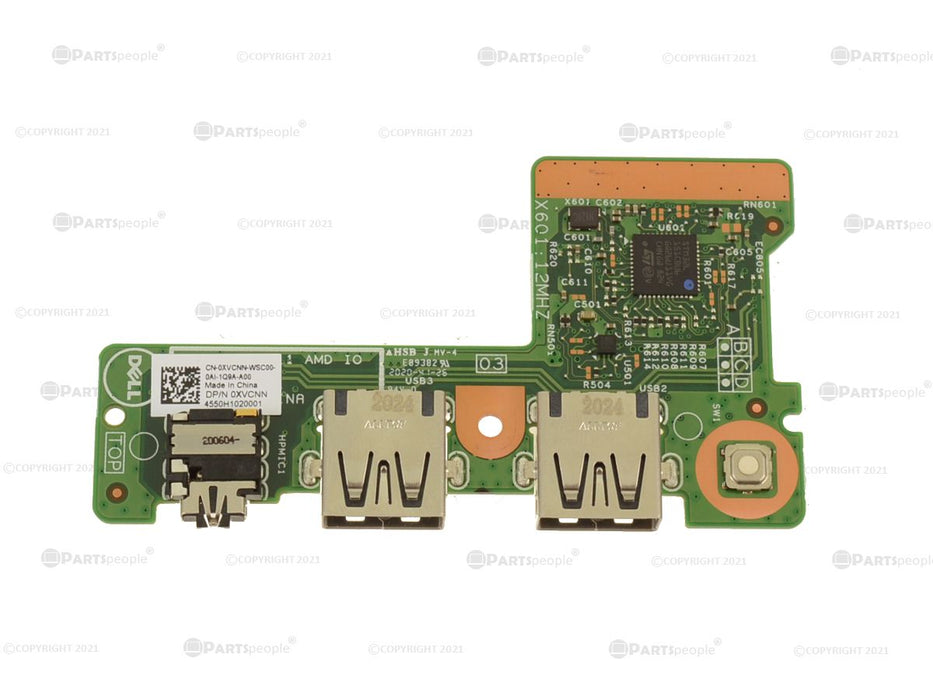 Refurbished Dell OEM Inspiron 3195 2-in-1 Power Button USB Audio Port IO Circuit Board XVCNN