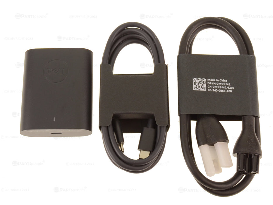 Used Dell OEM 60-watt USB-C Charger AC Power Adapter USB Type-C 60W XVH3P 1DVRJ 5MGW4