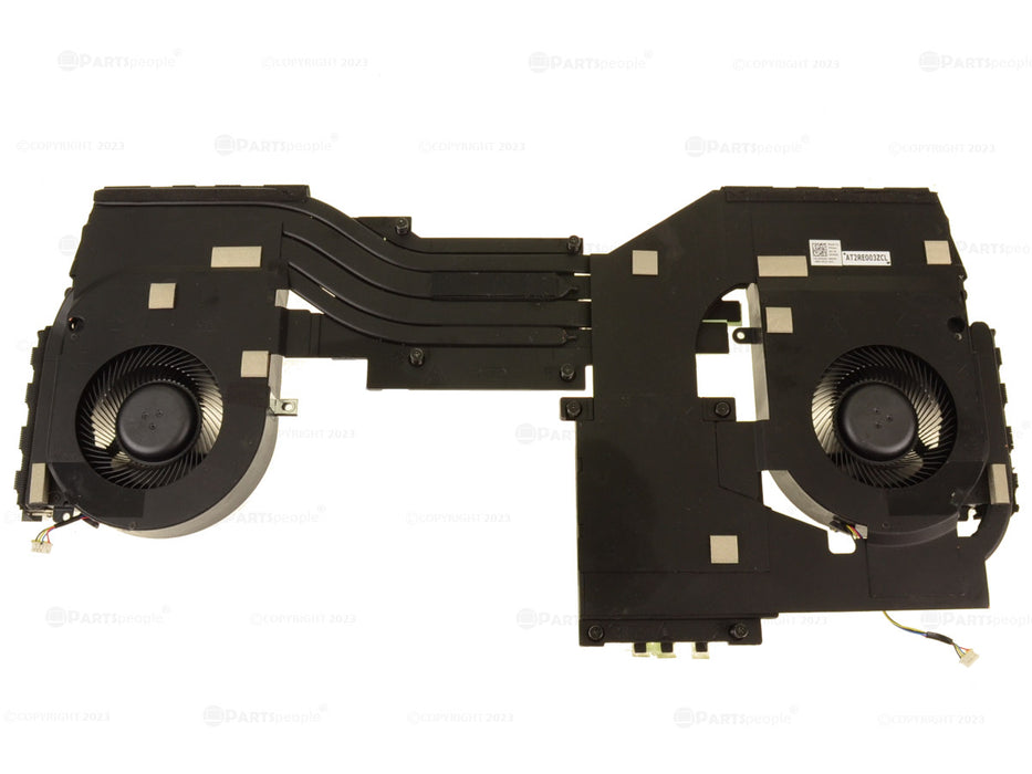 Refurbished OEM Alienware Area-51m R2 CPU Graphics Cooling Heatsink Fan Assembly RTX XXG6C