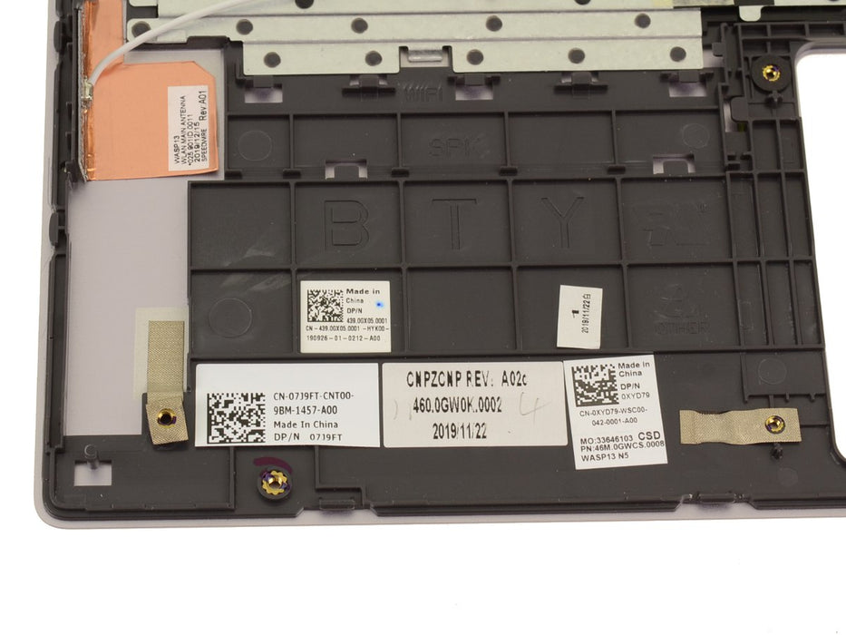 New Dell OEM Inspiron 5390 Palmrest Backlit Keyboard Assembly - XYD79 - 7J9FT
