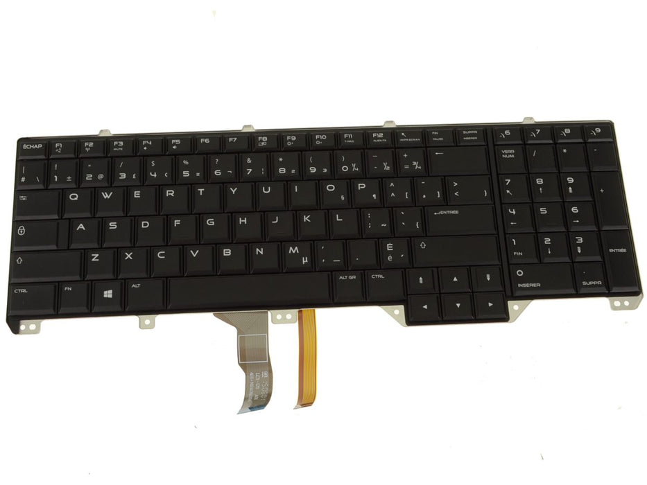 Refurbished French Canadian OEM Alienware 17 R2 R3  Backlit Laptop Keyboard Assembly Y032H