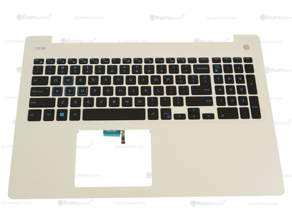 New Dell OEM G Series G3 3579 Backlit Keyboard Palmrest Assembly NTP Silver 4T0F4