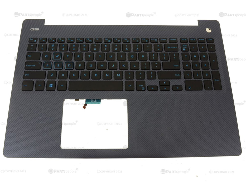New Dell OEM G Series G3 3579 Palmrest Assembly Blue Backlit 7TMPH Y2VVY