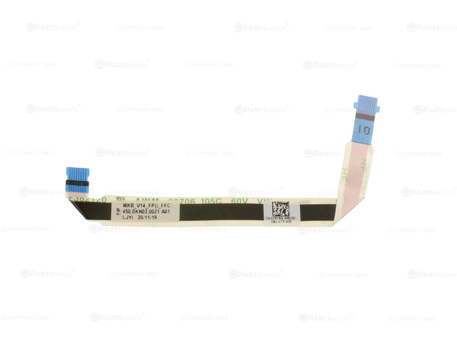 Used Dell OEM Vostro 5401 5402 Black Ribbon Cable for Fingerprint Reader Y6Y6G