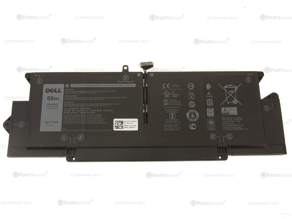 Used Dell OEM Original Latitude 7410 68Wh 6-cell Laptop Battery Y7HR3