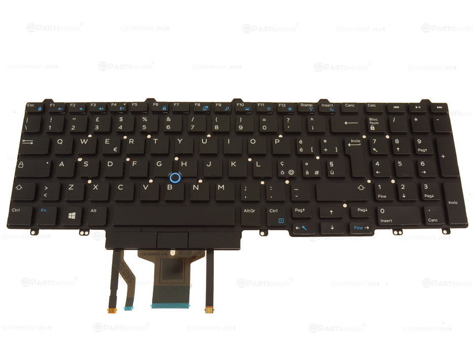 New Italian Dell OEM Latitude E5570 Precision 7710 7720 Laptop Keyboard Backlit YGT4V