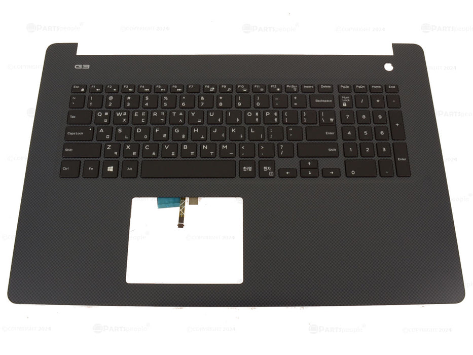 New Korean Dell OEM G Series G3 3779 Palmrest Keyboard Assembly Korean KB YHYKR