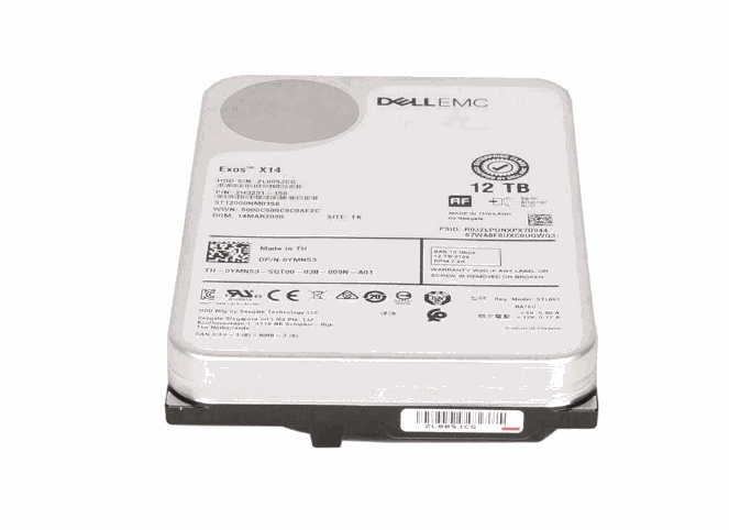 P3-YMN53 Dell ST12000NM0158 12TB SAS 7.2k 3.5″ 12G 512e HDD Hard Drive