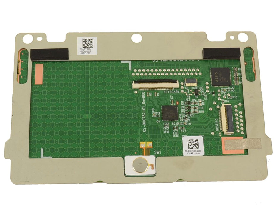 Dell OEM Latitude 7410 Laptop Touchpad Sensor Module with Bracket - Gray - YRP61 - VK75D