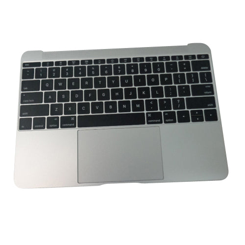 New Silver Palmrest Keyboard & Touchpad 613-01195-B - MacBook A1534 2015