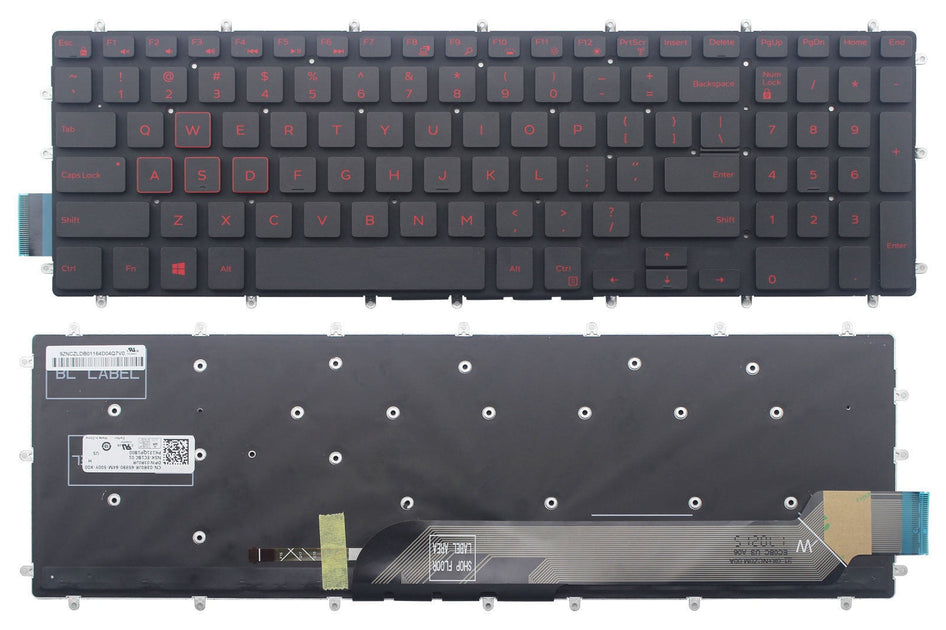 New Backlit Keyboard for Dell Inspiron 5565 5567 5765 5767 7566 7567 Laptops 3R0JR