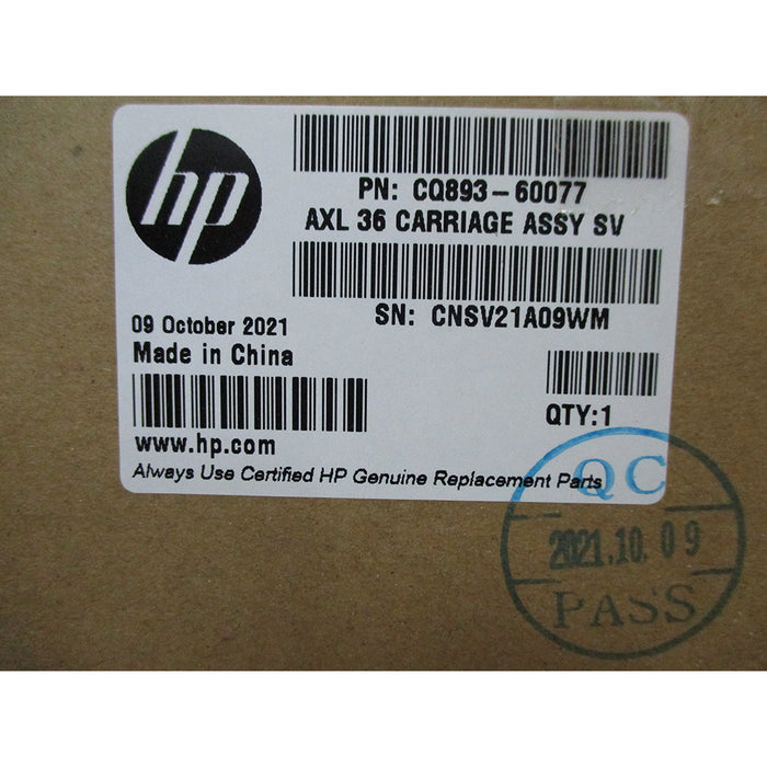 New HP DesignJet T520 36" AmpXL Carriage Assembly W/B & Lube CQ893-60077 - LaptopParts.ca