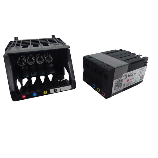 New Genuine HP CR321A CR322A Printhead w/ 950 951 Setup Ink Cartridges - LaptopParts.ca