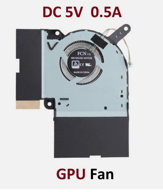 New Asus ROG Strix G531GV G531GW G731G G731GW G512LV G532LWS GPU Fan 5V - LaptopParts.ca
