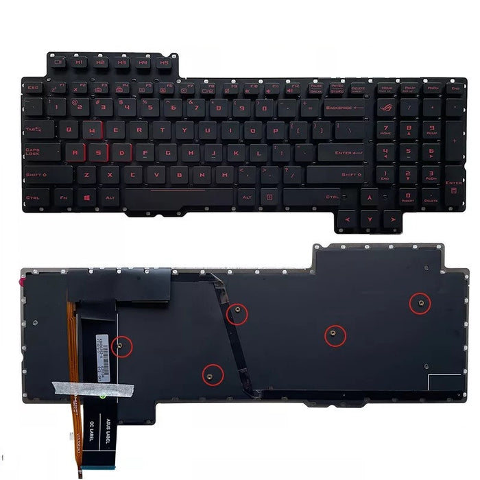 New Asus ROG G752 G752VL G752VT G752VY Laptop Black Backlit Keyboard - No Frame - LaptopParts.ca