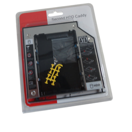 New Universal DVD Opitcal Bay 2nd Sata Hard Drive Caddy 12.7mm - LaptopParts.ca