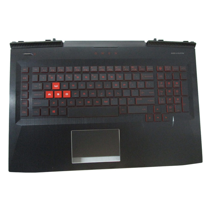 New HP OMEN 17-AN 17T-AN Palmrest w/ Backlit Keyboard & Touchpad 931691-001 - LaptopParts.ca