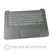 New HP Chromebook 14-Q Laptop Silver Palmrest Keyboard & Touchpad - LaptopParts.ca
