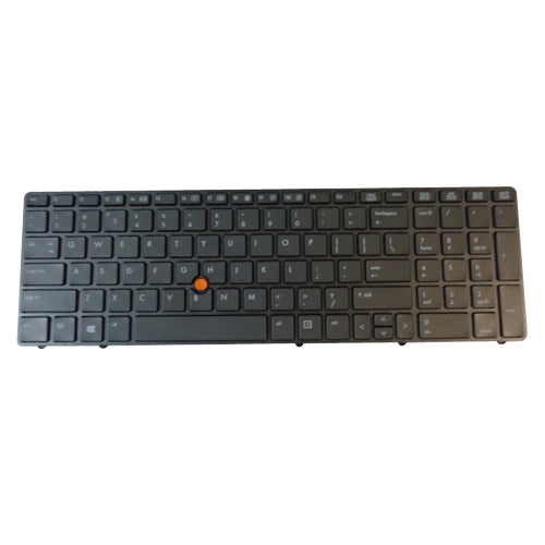 New HP Elitebook 8560W 8570W Black Laptop Keyboard w/ Frame & Pointer - LaptopParts.ca
