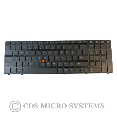 New HP Elitebook 8560W 8570W Black Laptop Keyboard w/ Frame & Pointer - LaptopParts.ca