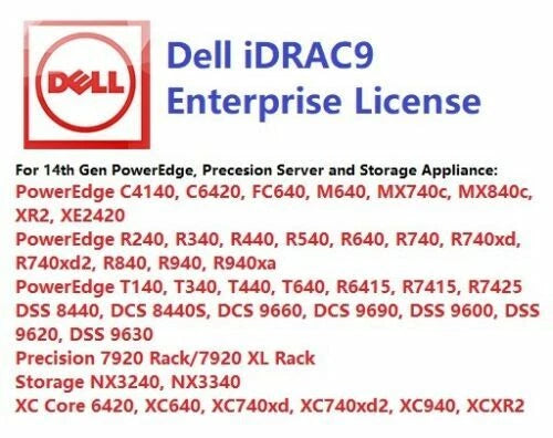 New Dell Enterprise iDRAC9 License Life-time - LaptopParts.ca