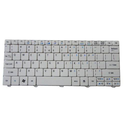 New Acer Aspire One D257, D270, Happy, Happy 2 White Keyboard KB.I100A.114 - LaptopParts.ca