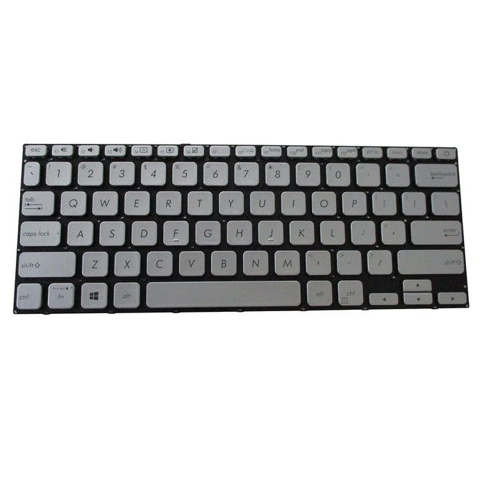 New Silver Replacement Keyboard for Asus VivoBook 14 A412 Laptops