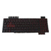 New Asus TUF Gaming FX505 Backlit Keyboard w/ Red Keys - LaptopParts.ca
