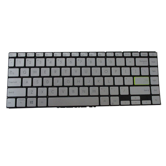New Silver Replacement Backlit Keyboard For Asus VivoBook S14 S433 Laptops