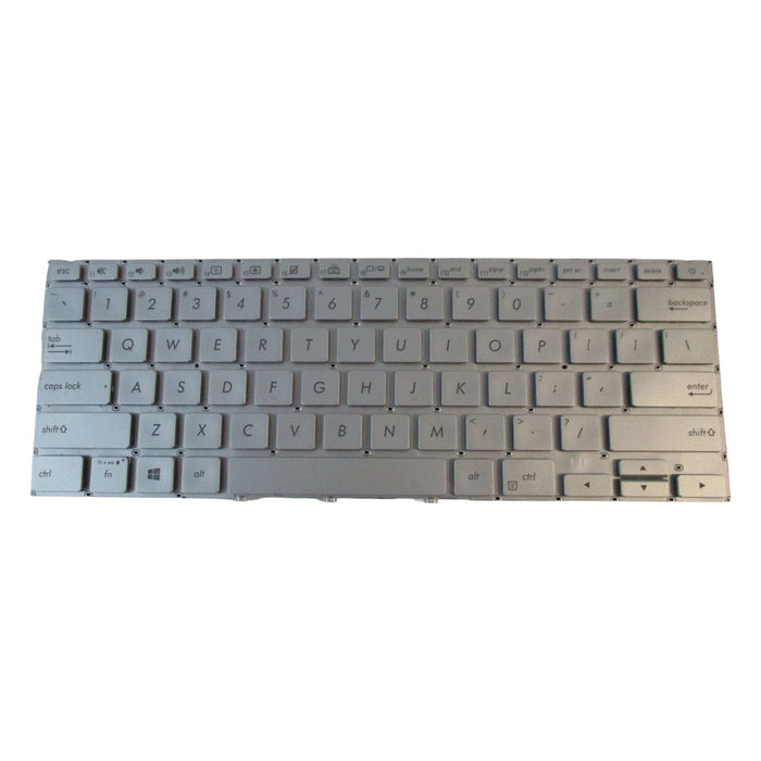 New Asus ZenBook 14 UX433FA UX433FN Silver Backlit Keyboard