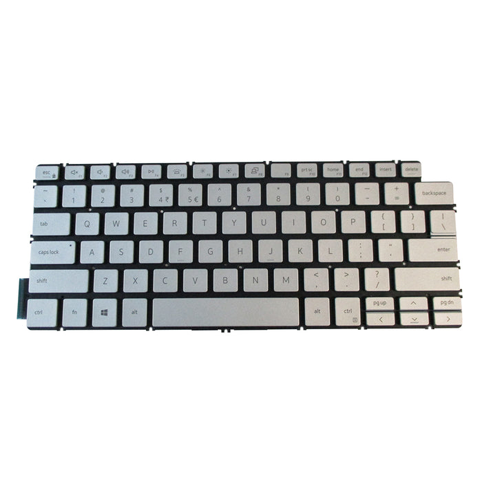 New Dell Inspiron 5390 5490 Silver Backlit Keyboard