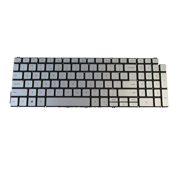 New Dell Inspiron 5501 5502 5508 5509 5584 5590 5591 Silver Non-Backlit Keyboard