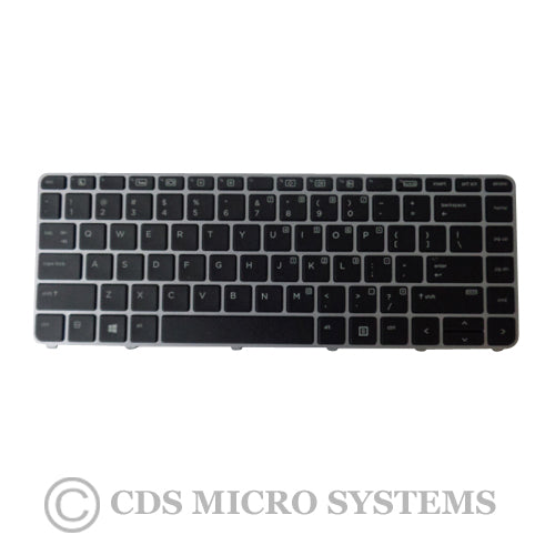 New Backlit Keyboard w/ Silver Frame for HP Elitebook 1040 G3 Laptops