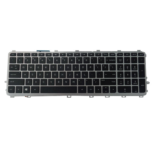 New Backlit Keyboard w/ Silver Frame for HP Envy 15-J 17-J M7-J Laptops