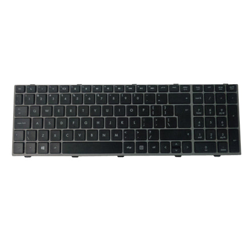 New Keyboard w/ Silver Frame for HP ProBook 4540S 4545S Laptops - UK Version