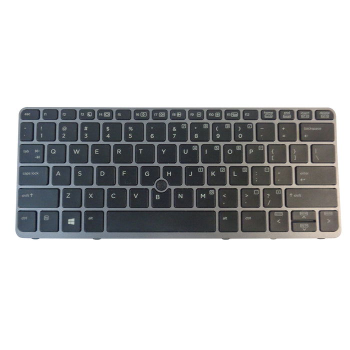 New Backlit Keyboard w/ Pointer & Gray Frame for HP EliteBook 720 G1 720 G2 725 G2