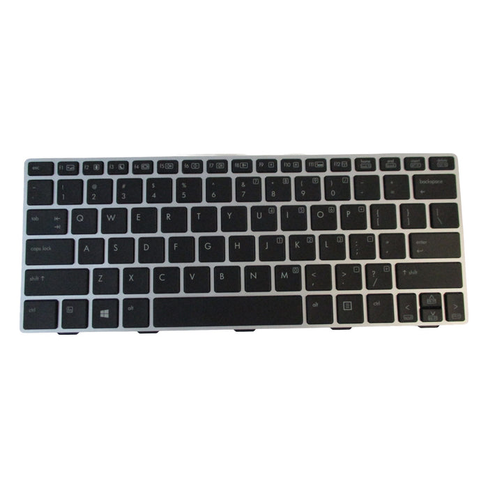 New Silver Backlit Keyboard for HP EliteBook 810 G1 810 G2 Laptops - No Pointer