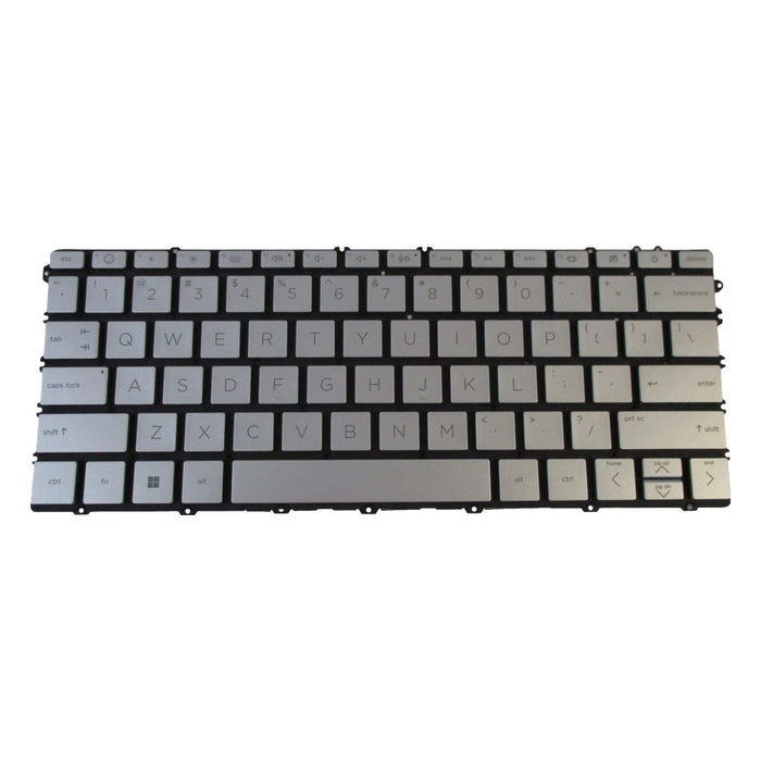 New Silver Backlit Keyboard for HP Envy X360 2-in-1 13-BF Laptops