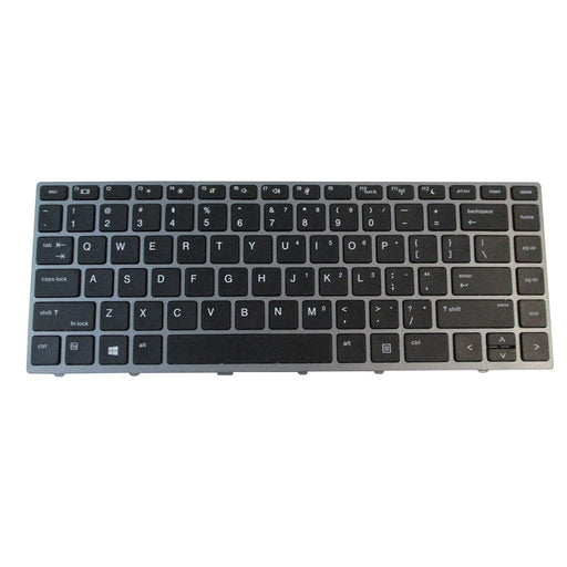 New HP ProBook 430 G5 440 G5 445 G5 Keyboard w/ Silver Frame (Non-Backlit) - LaptopParts.ca