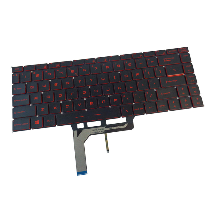 New MSI GF63 8RC GF63 8RD GF63 Thin 9SC Red Backlit Keyboard - LaptopParts.ca