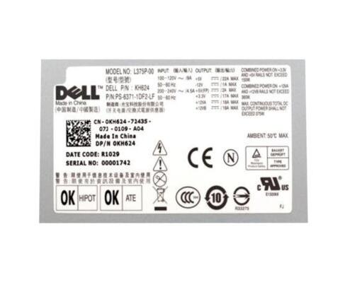 New Dell XPS 430 420 410 400 Power Supply 375W N375P-00 NPS-375AB B KH624 0KH624 CN-0KH624